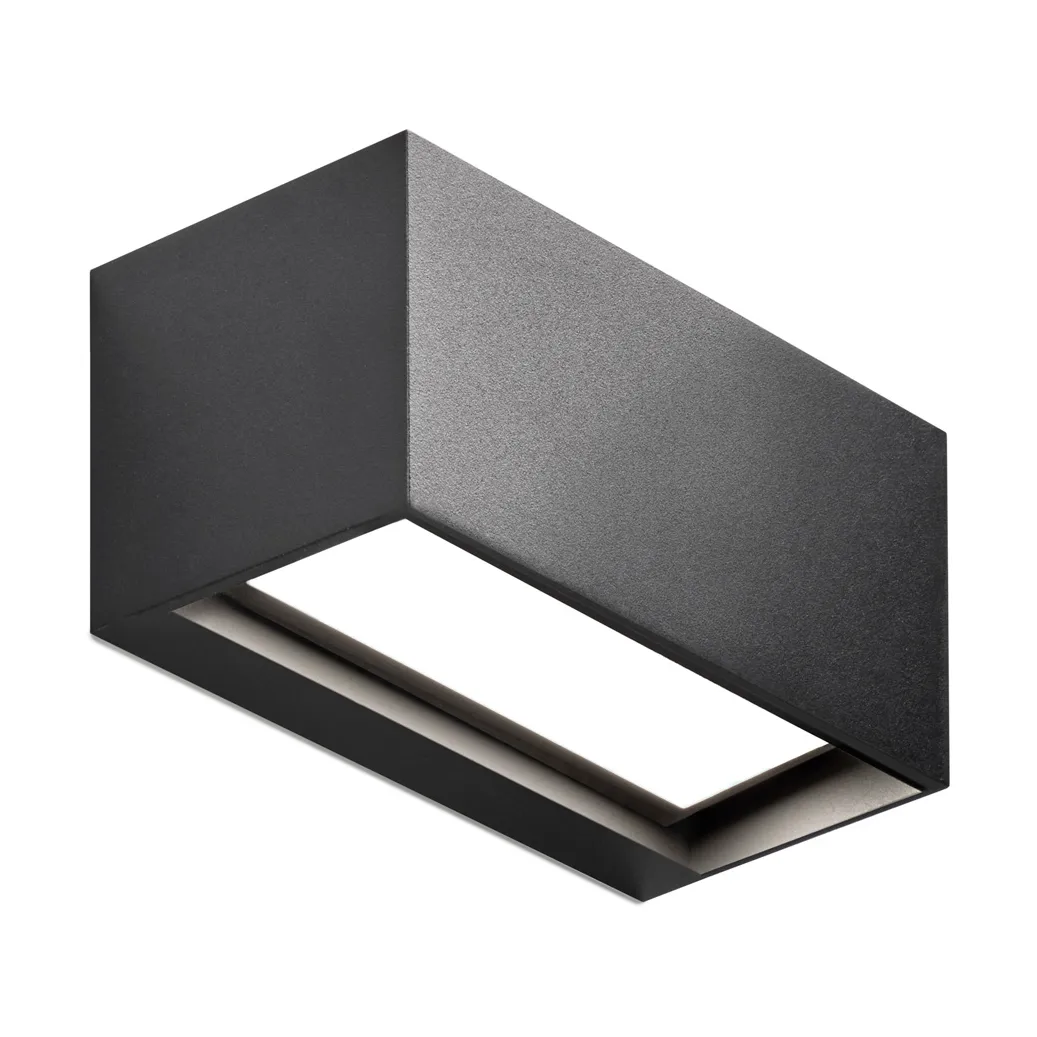 Linea W1 candeeiro de parede switch tune, Preto, 7x15 cm Light-Point