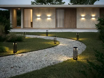 Mirage outdoor lâmpada switch tune - Preto, 12x48 cm - Light-Point