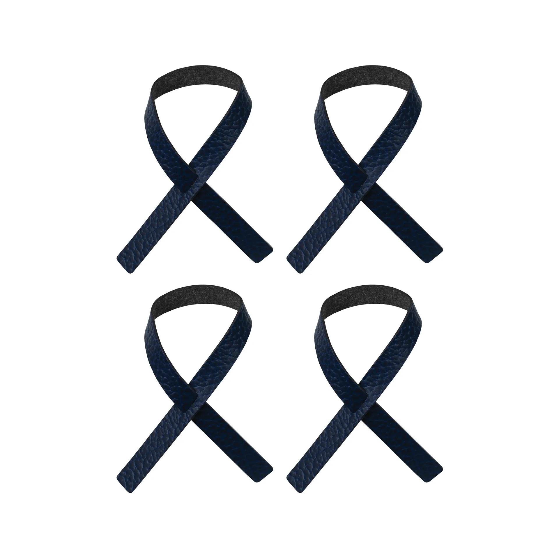 Argola para guardanapos Loop, 4 un., Azul marinho LIND DNA