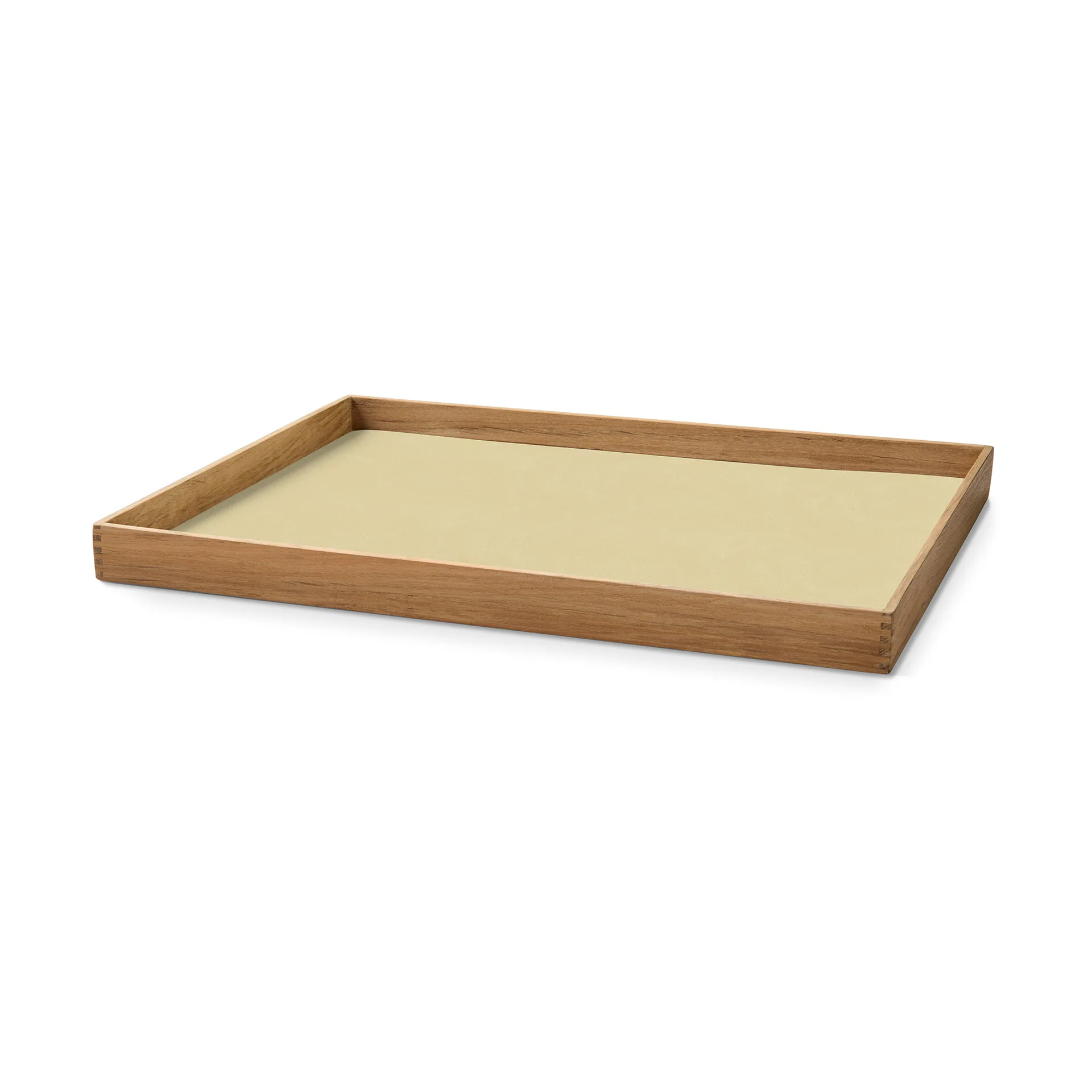 Bandeja de teca Even square L, Nupo lemon sorbet LIND DNA