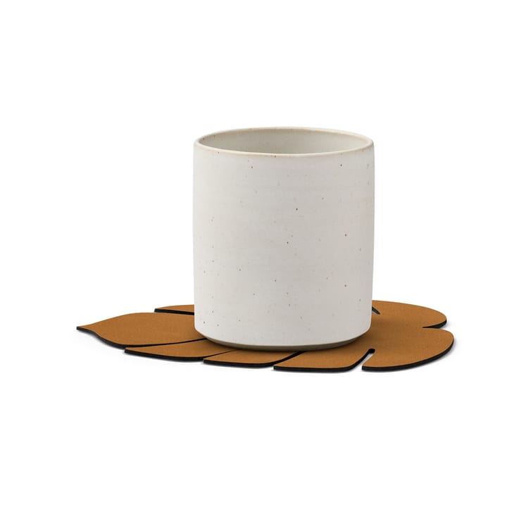 Base para copos Monstera Leaf Nupo, Burned curry LIND DNA