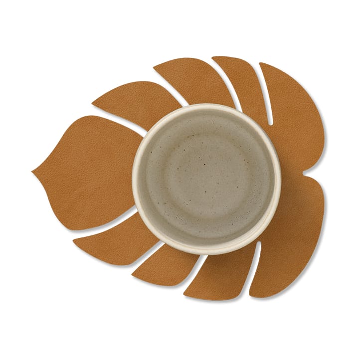 Base para copos Monstera Leaf Nupo, Burned curry LIND DNA