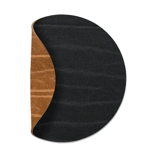 Base para copos reversível Buffalo circular 1 un., preto-natural LIND DNA