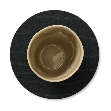 Base para copos reversível Buffalo circular 1 un. - preto-natural - LIND DNA