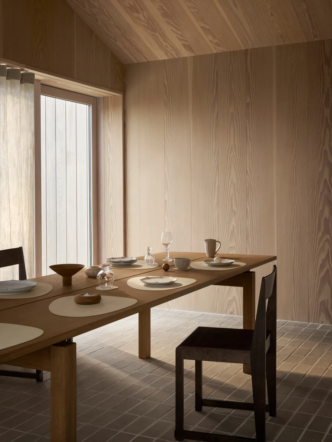 Corduroy individual de mesa curva L, Baunilha LIND DNA