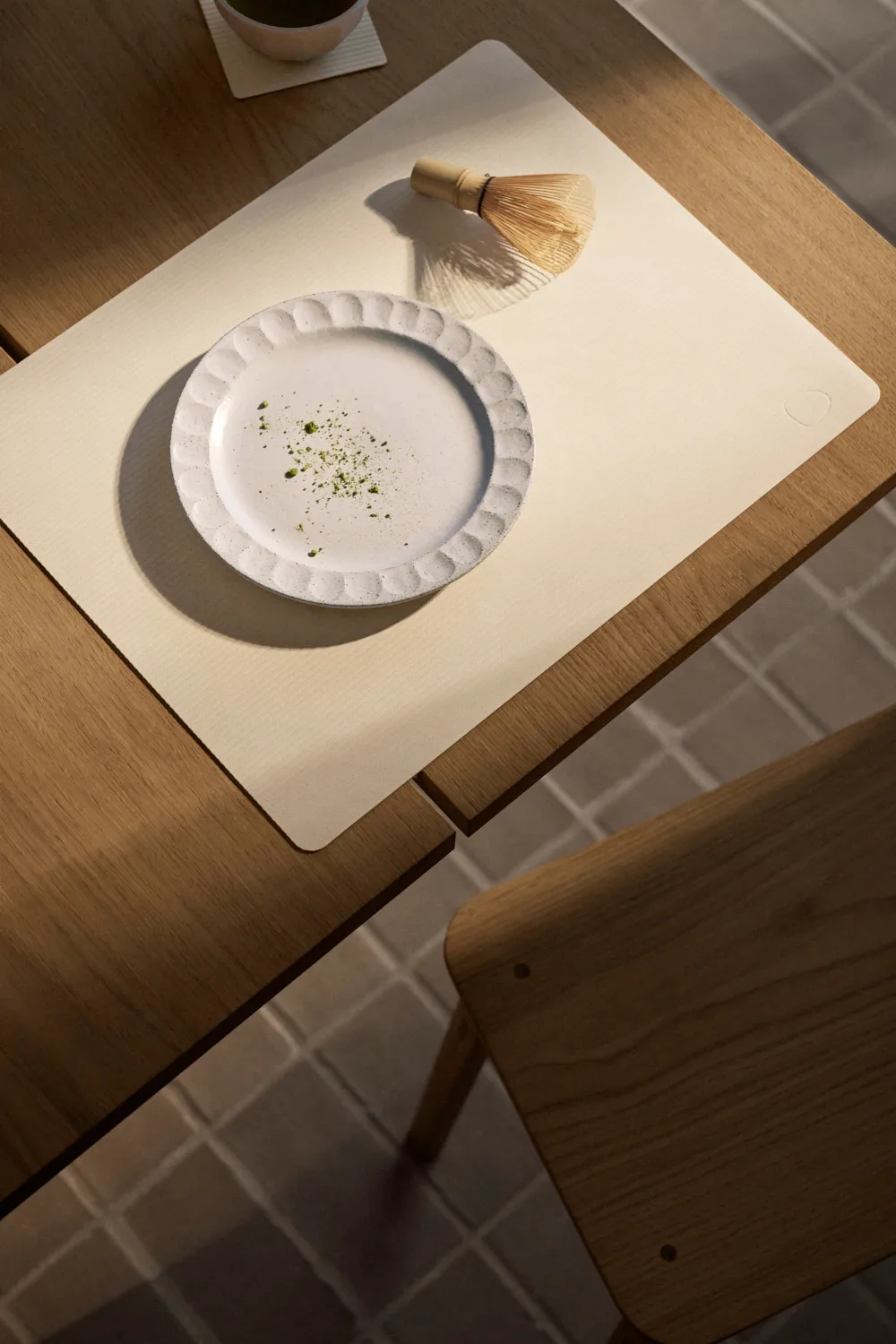 Corduroy individual de mesa quadrado L, Baunilha LIND DNA