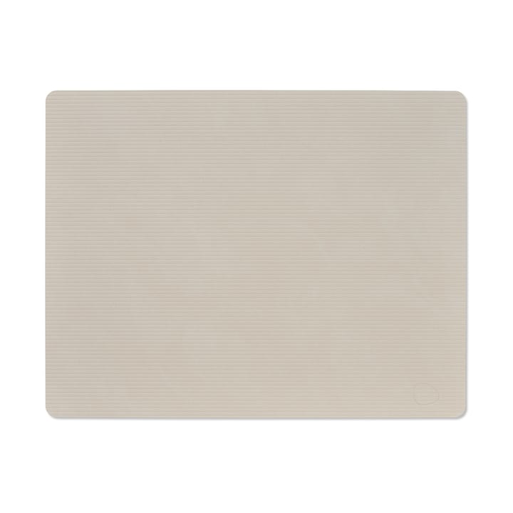 Corduroy individual de mesa quadrado L - Branco ostra - LIND DNA