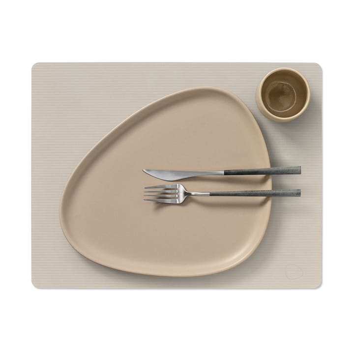 Corduroy individual de mesa quadrado L, Branco ostra LIND DNA