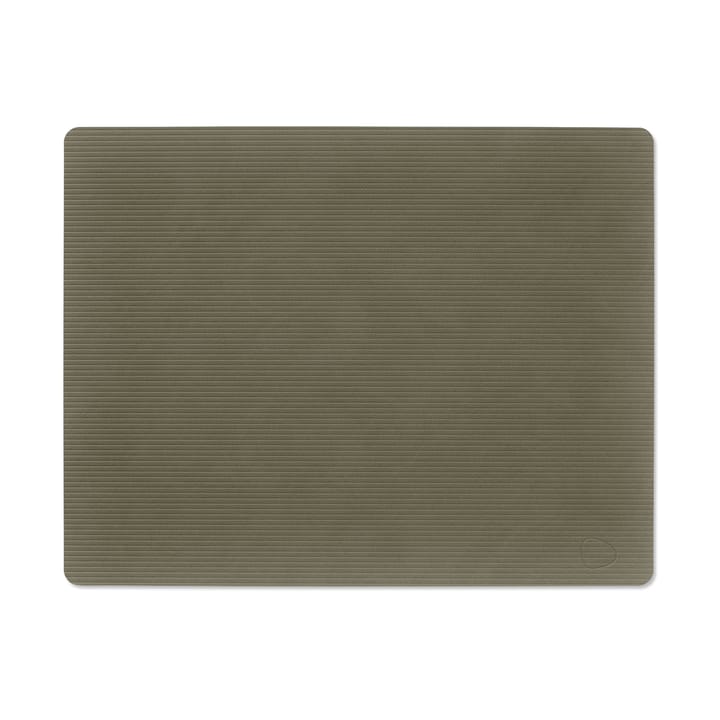 Corduroy individual de mesa quadrado L - Verde militar - LIND DNA