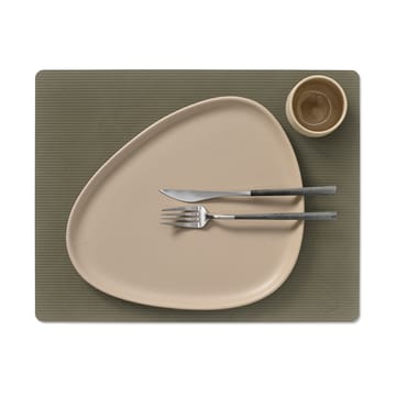 Corduroy individual de mesa quadrado L - Verde militar - LIND DNA