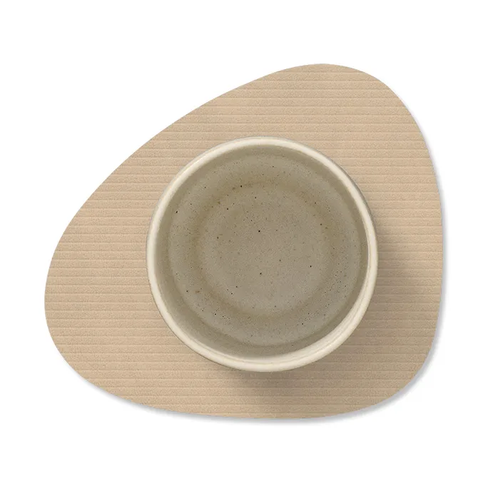 Corduroy porta-copos curva, Areia LIND DNA