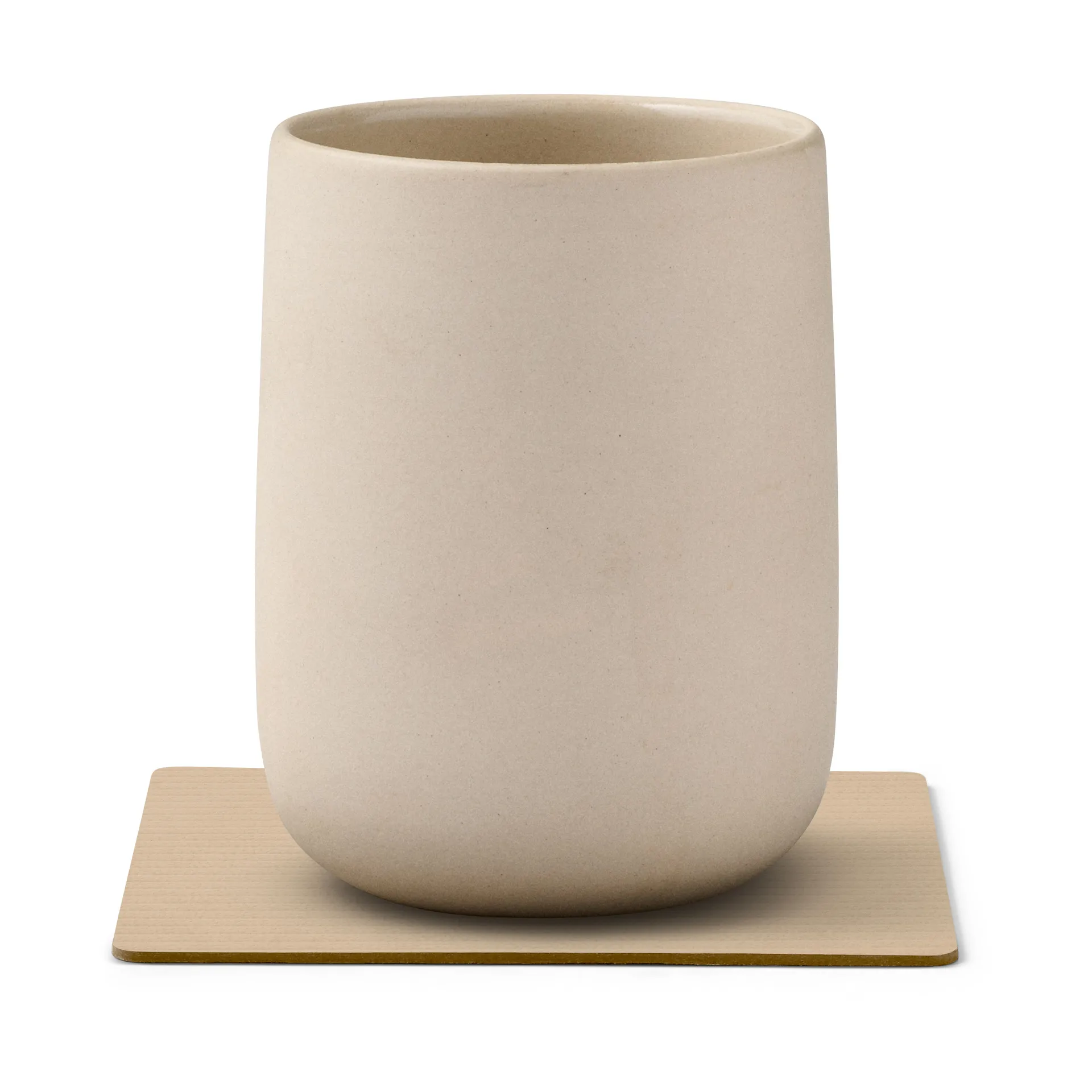 Corduroy porta-copos quadrado, Areia LIND DNA