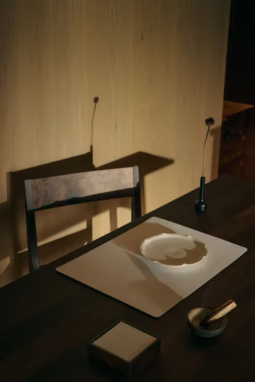 Corduroy porta-copos quadrado - Branco puro - LIND DNA