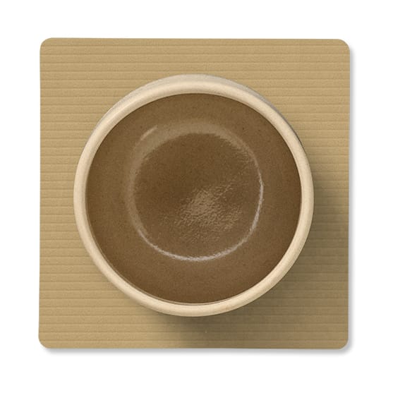Corduroy porta-copos quadrado, Caqui LIND DNA