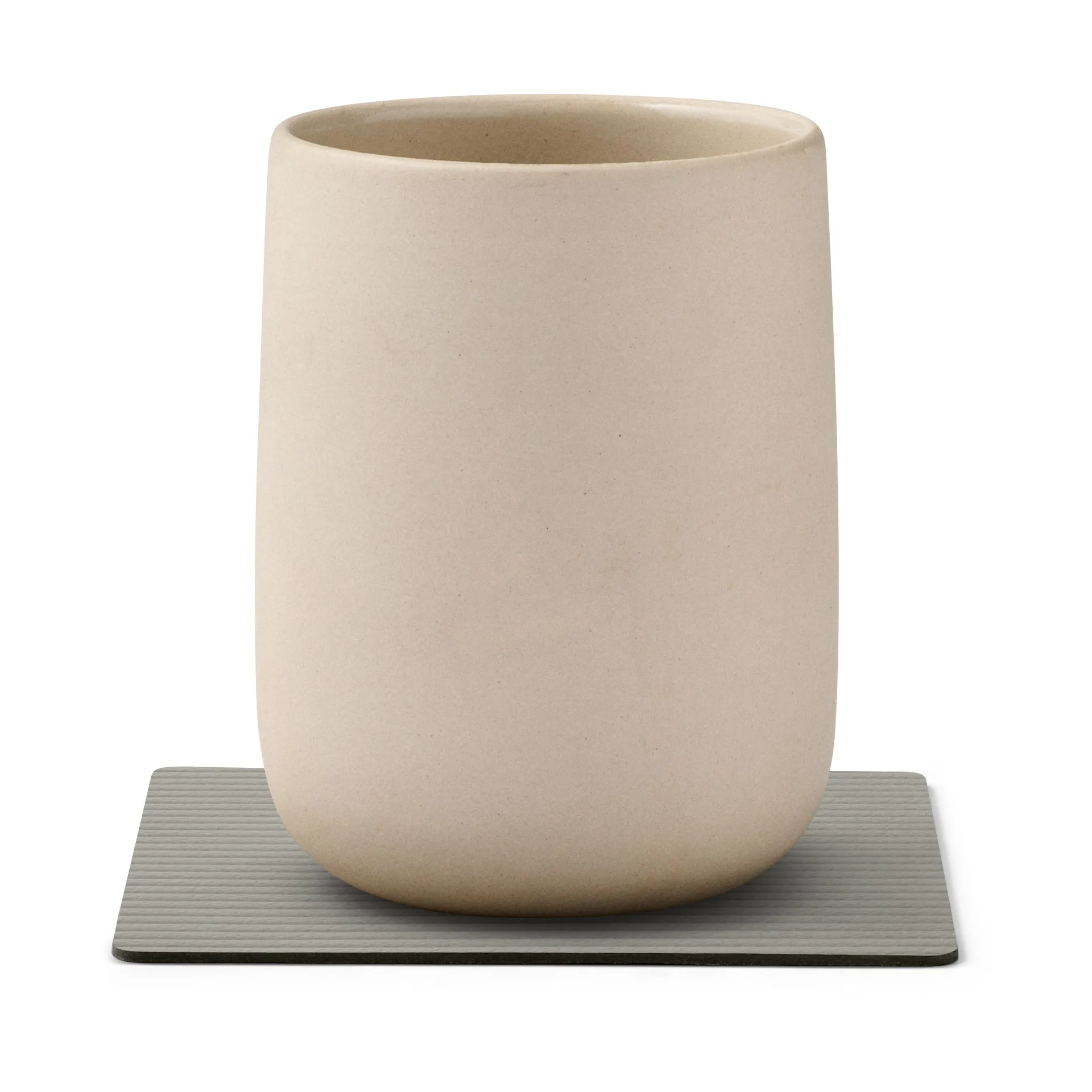 Corduroy porta-copos quadrado, Cinza claro LIND DNA