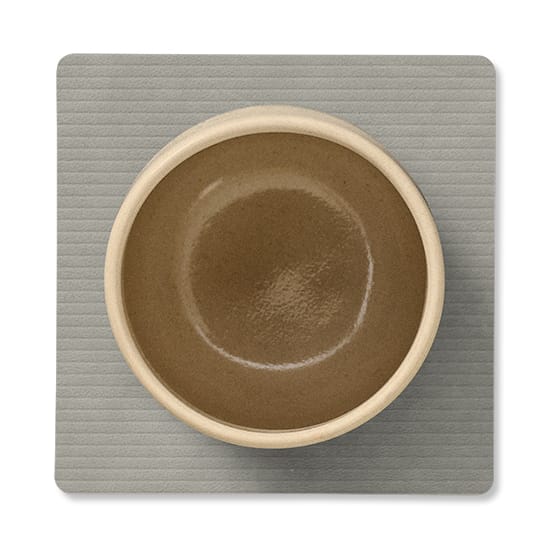 Corduroy porta-copos quadrado, Cinza claro LIND DNA