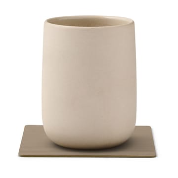 Corduroy porta-copos quadrado - Clay Brown - LIND DNA