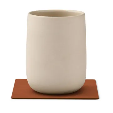 Corduroy porta-copos quadrado - Ferrugem - LIND DNA