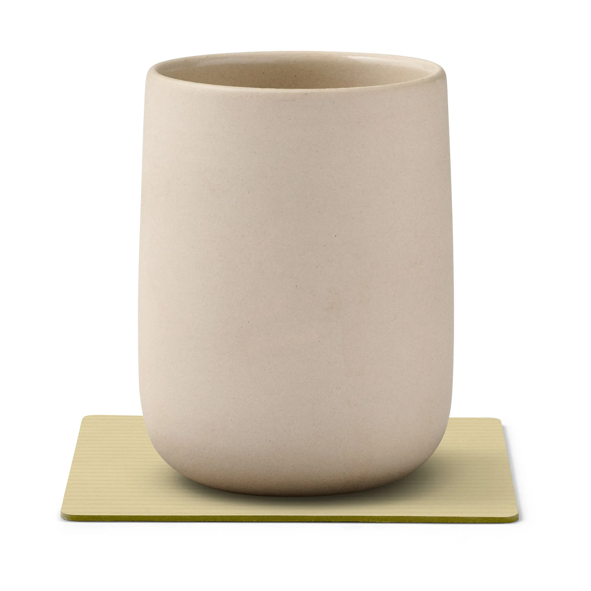 Corduroy porta-copos quadrado, Lemon Sorbet LIND DNA