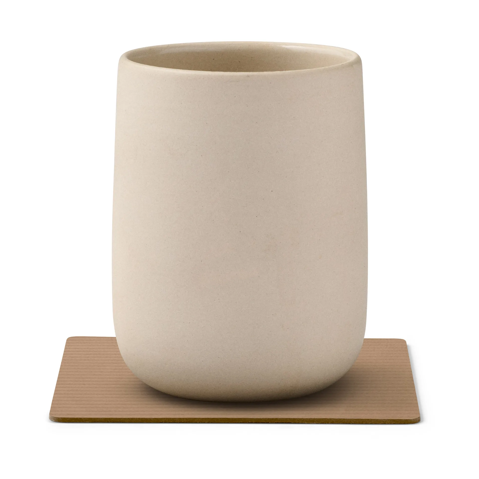 Corduroy porta-copos quadrado, Nougat LIND DNA