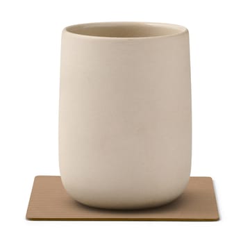Corduroy porta-copos quadrado - Nougat - LIND DNA