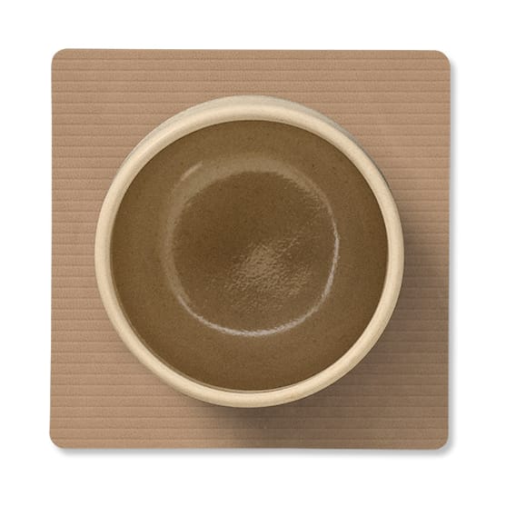Corduroy porta-copos quadrado, Nougat LIND DNA