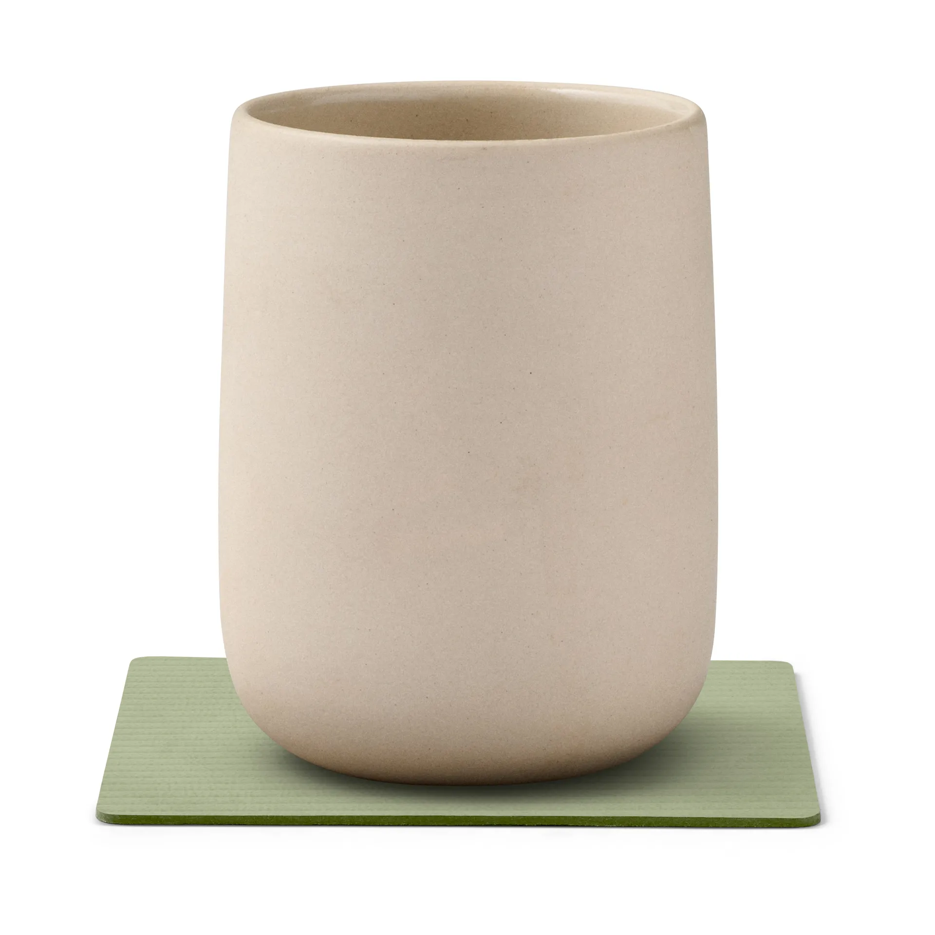 Corduroy porta-copos quadrado, Olive Green LIND DNA