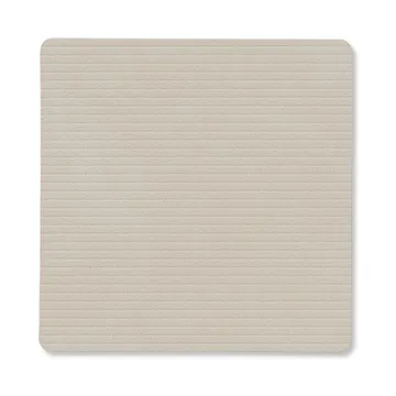 Corduroy porta-copos quadrado - Oyster White - LIND DNA