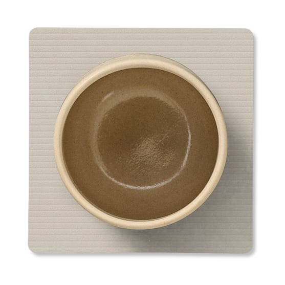 Corduroy porta-copos quadrado, Oyster White LIND DNA