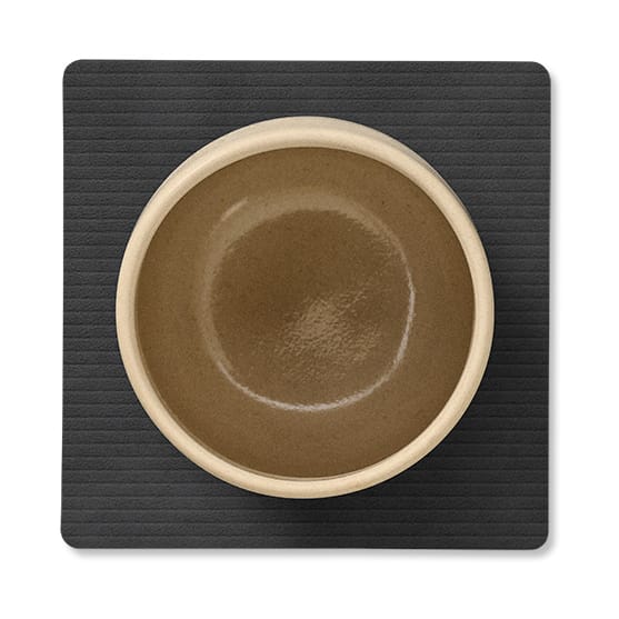 Corduroy porta-copos quadrado, Preto LIND DNA