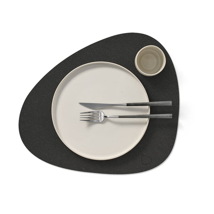 Individual de mesa Core curvo L, Flecked antracite LIND DNA