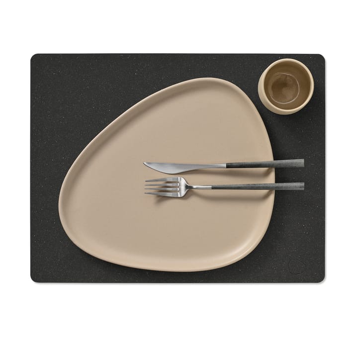 Individual de mesa Core quadrado L, Flecked antracite LIND DNA