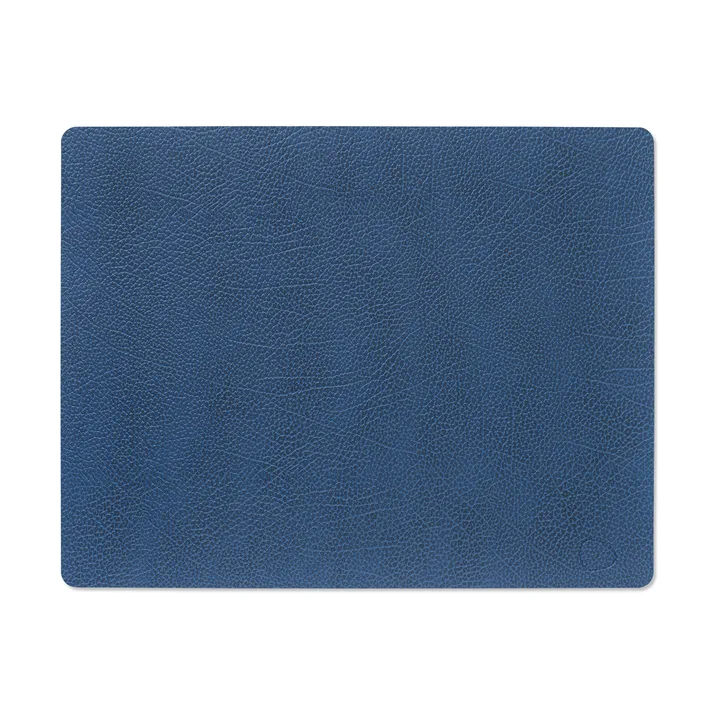 Individual de mesa Hippo quadrado - azul marinho, 45x35 cm - LIND DNA