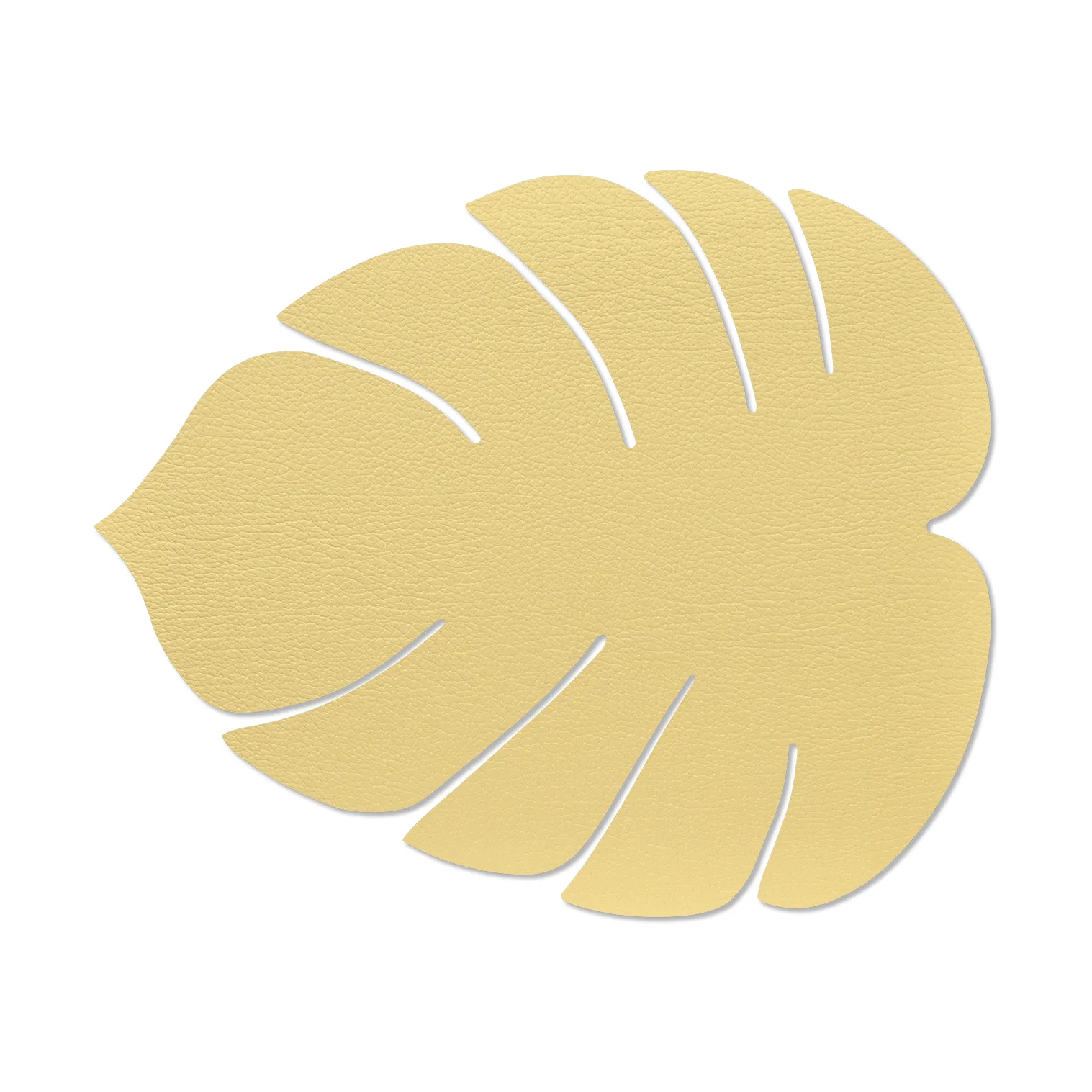 Individual de mesa Monstera Leaf Hippo L, dourado LIND DNA