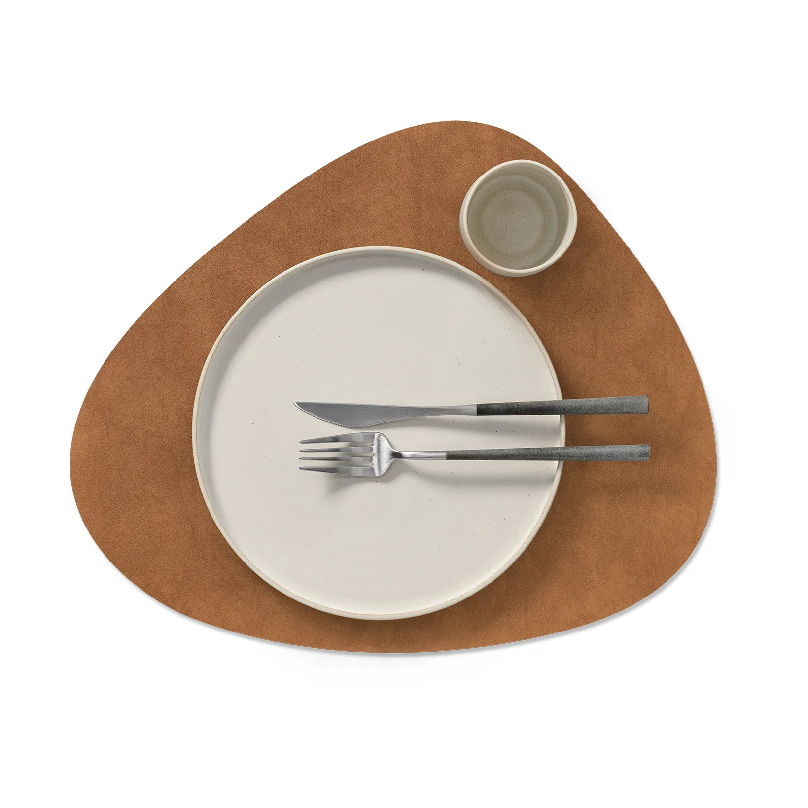 Individual de mesa reversível Nupo curve L 1 un., Army green-nature LIND DNA