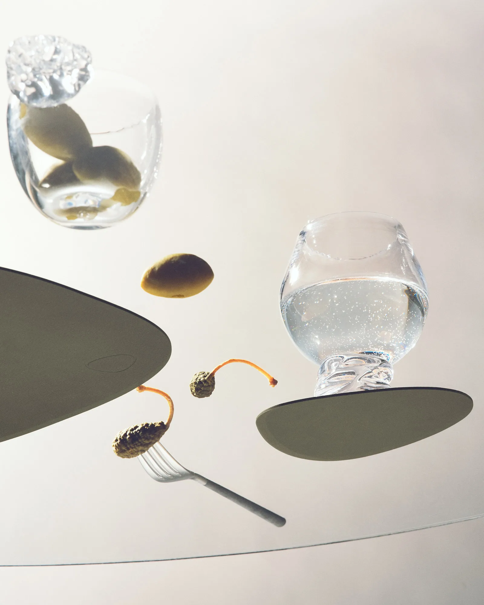 Individual de mesa reversível Nupo curve L 1 un., Army green-nature LIND DNA