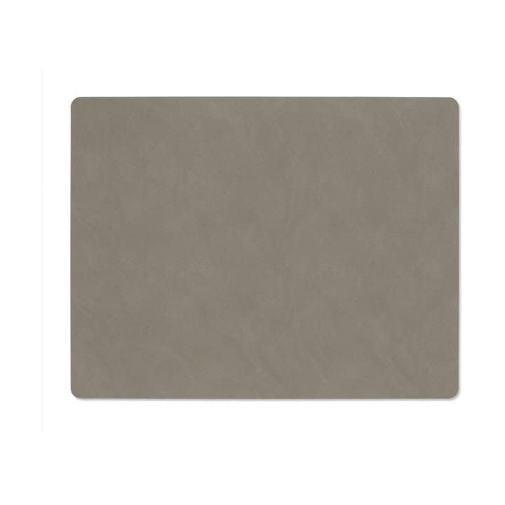 Individual de mesa reversível Nupo square L 1 un., Linen-Flint grey LIND DNA