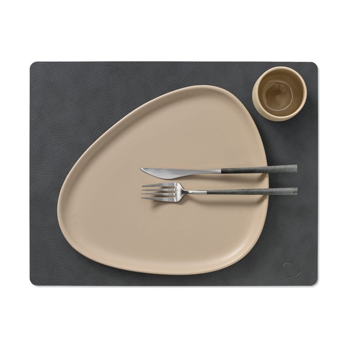 Individual de mesa reversível quadrado Cloud-Nupo 1 un., anthracite-pastel green LIND DNA
