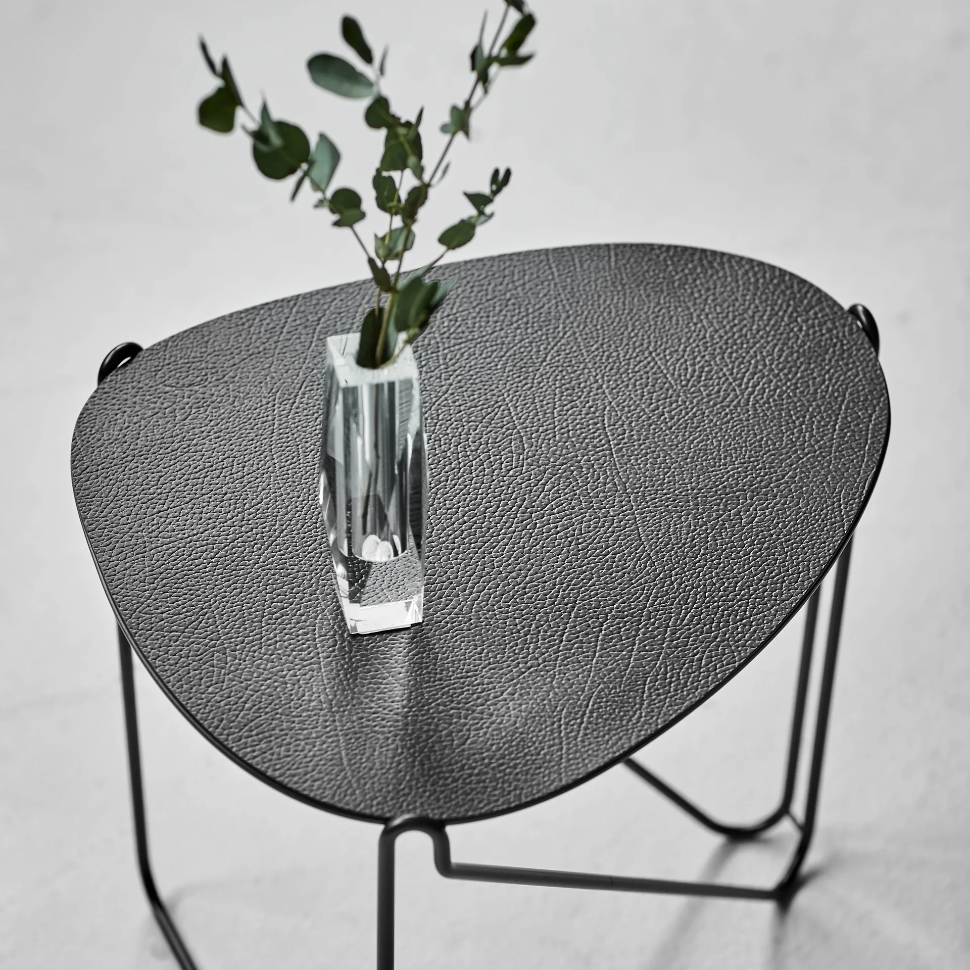 Mesa de apoio Curve Chameleon Hippo, preto antratice  LIND DNA