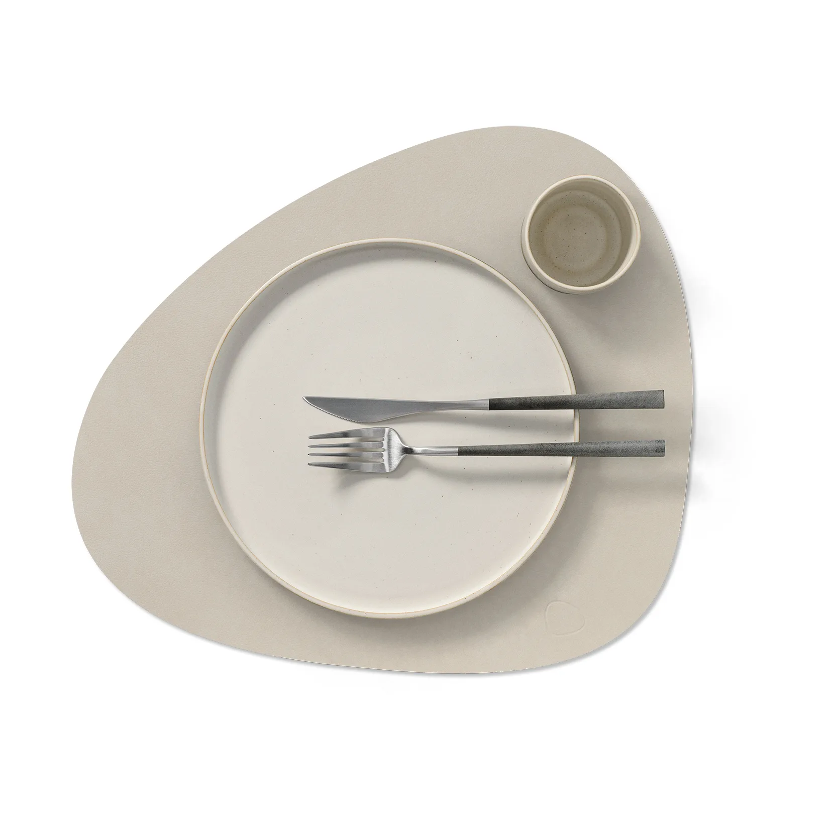 Nupo individual de mesa curva L, Branco ostra LIND DNA