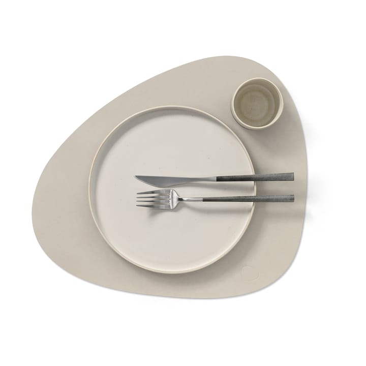 Nupo individual de mesa curva L, Branco ostra LIND DNA