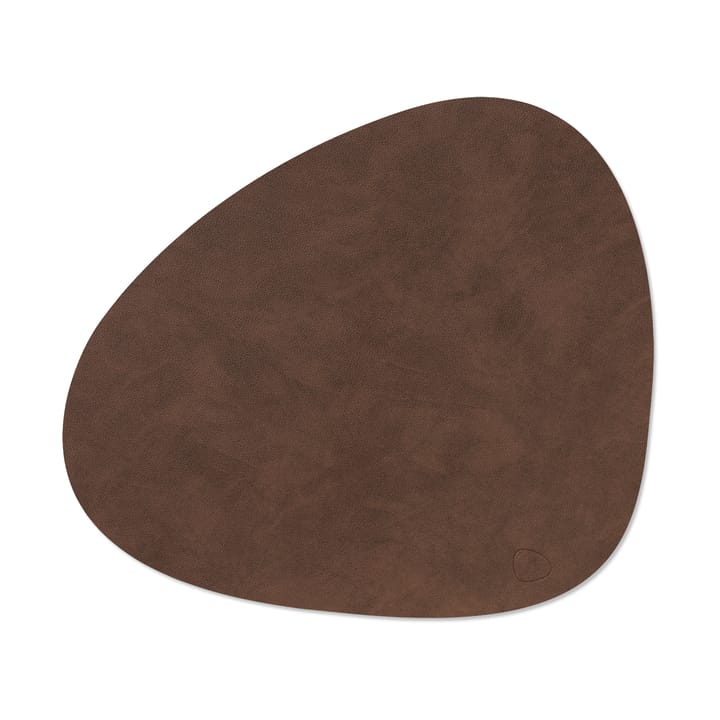 Nupo individual de mesa curva L - castanho escuro - LIND DNA