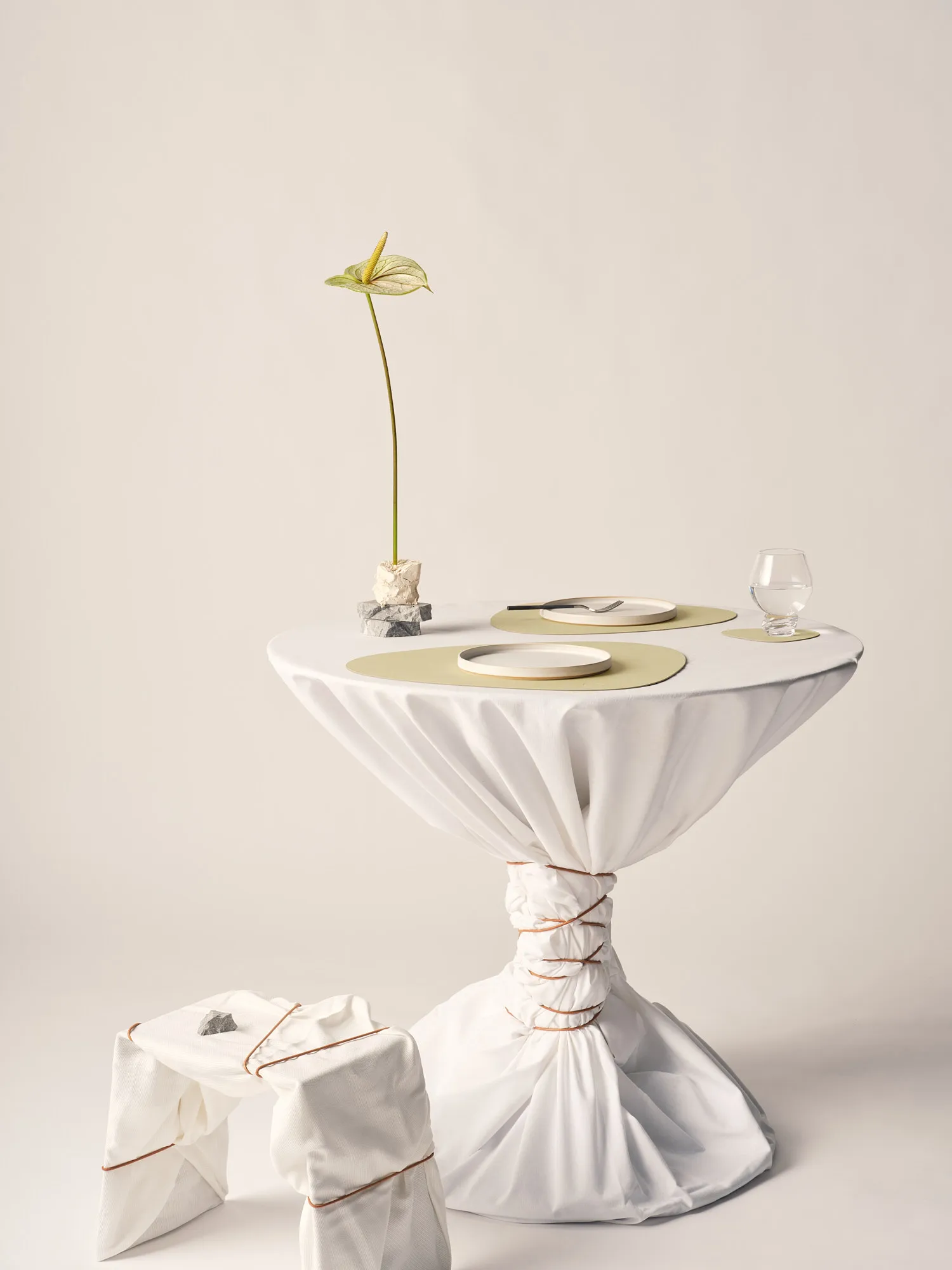 Nupo individual de mesa curva L, Lemon sorbet LIND DNA