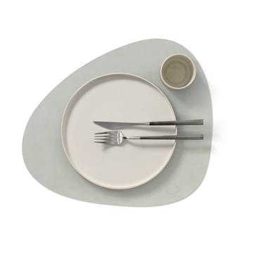 Nupo individual de mesa curva L - metallic (cinza pedra) - LIND DNA