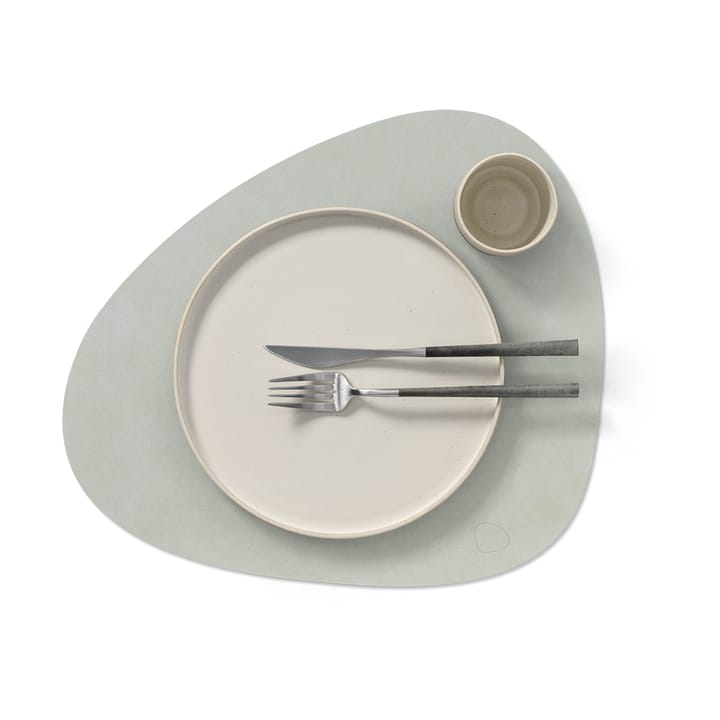 Nupo individual de mesa curva L, metallic (cinza pedra) LIND DNA