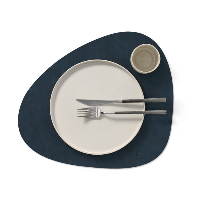Nupo individual de mesa curva L, Midnight blue LIND DNA