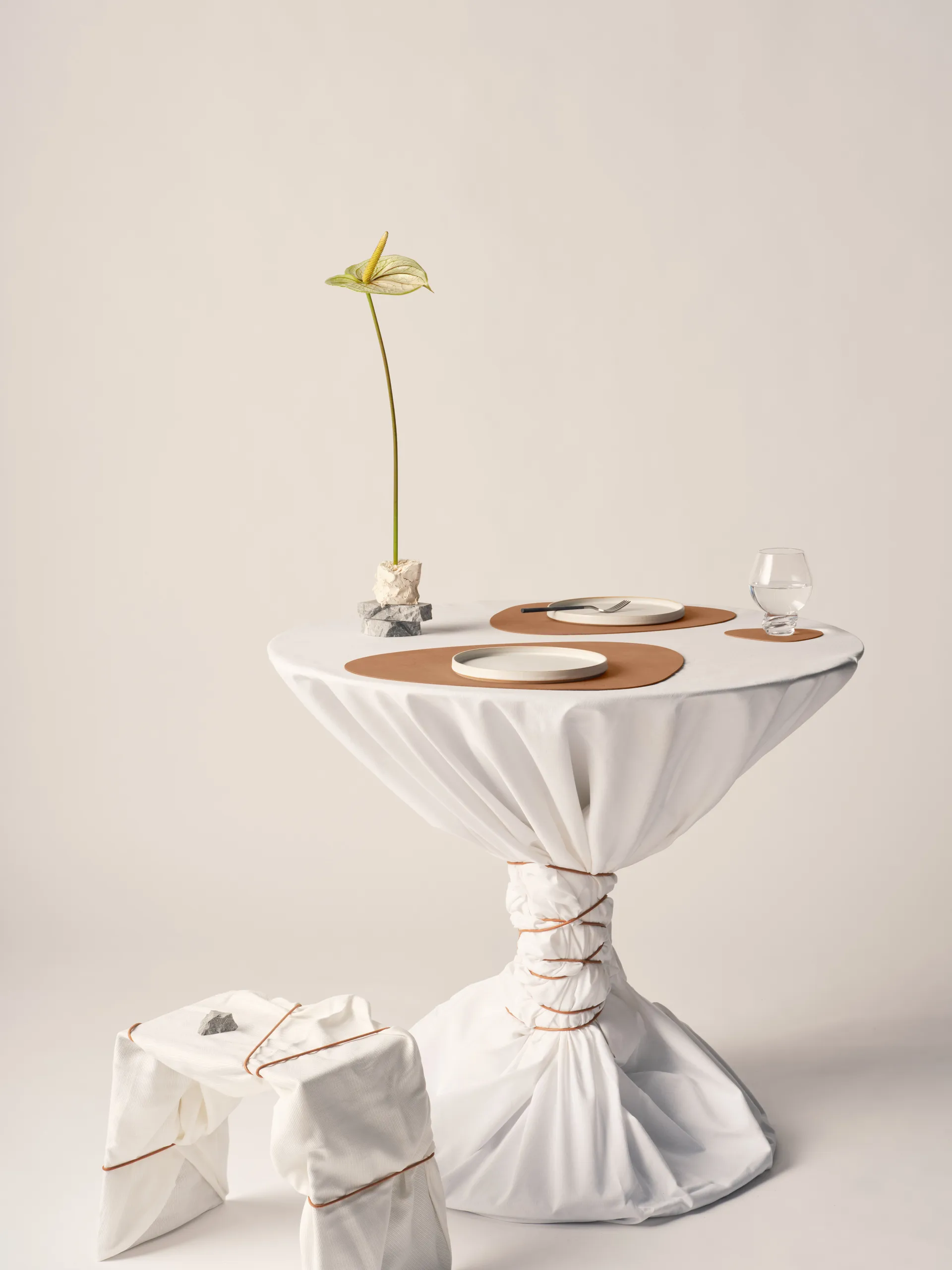 Nupo individual de mesa curva L, Nature LIND DNA