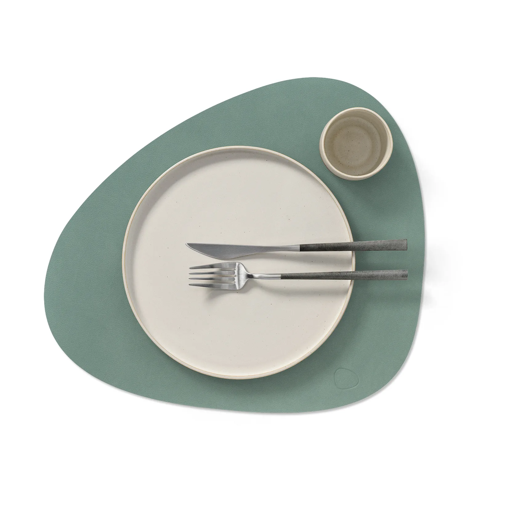 Nupo individual de mesa curva L, verde pastel LIND DNA