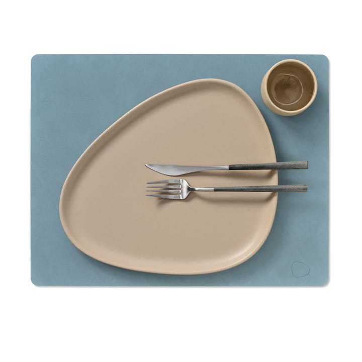 Nupo individual de mesa quadrado L, azul claro LIND DNA