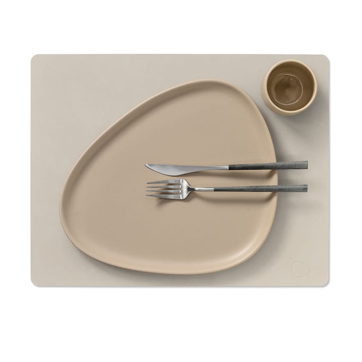 Nupo individual de mesa quadrado L, Branco ostra LIND DNA